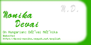 monika devai business card